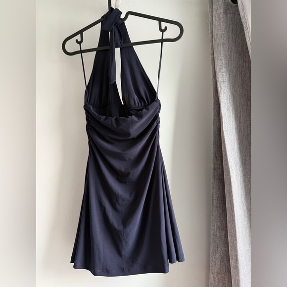 Bershka navy Halter Mini Dress - Picture 8 of 9